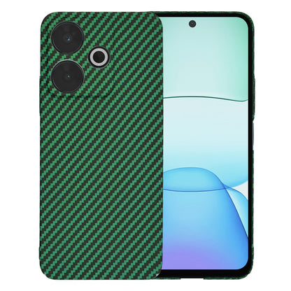 Funda para Xiaomi Poco M6 4G / Redmi 13, Techsuit, Carbonite FiberShell, Verde