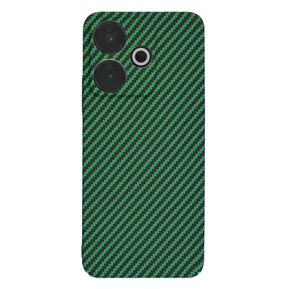 Funda para Xiaomi Poco M6 4G / Redmi 13, Techsuit, Carbonite FiberShell, Verde