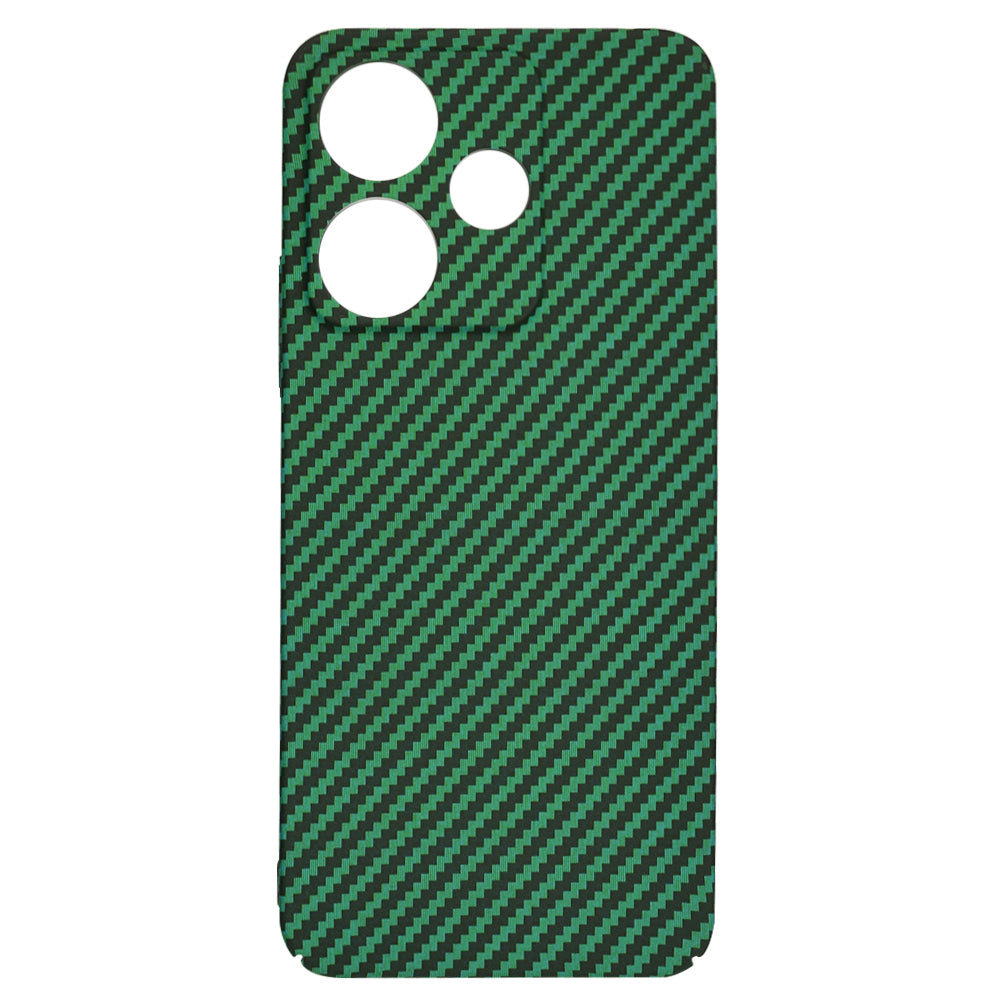 Funda para Xiaomi Poco M6 4G / Redmi 13, Techsuit, Carbonite FiberShell, Verde