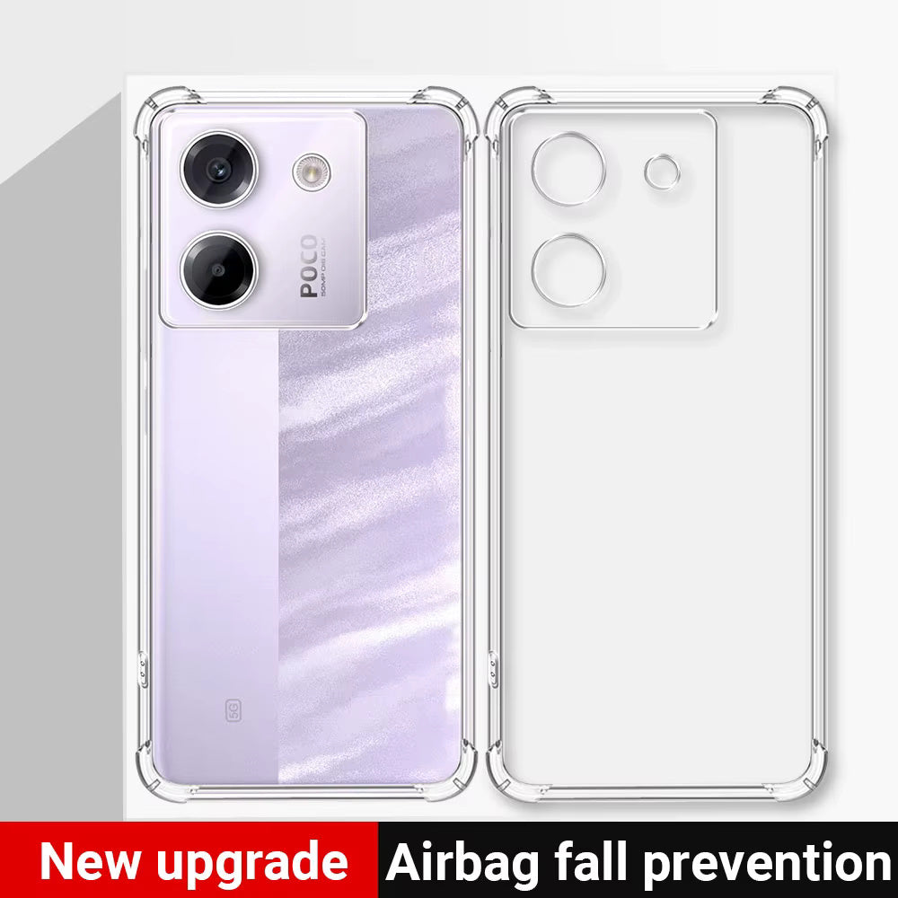 Case for Xiaomi Poco M7 Pro 5G, Techsuit, Shockproof Clear, Transparent