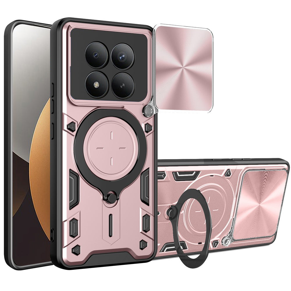 Funda para Xiaomi Poco M8 Pro / Redmi Note 15 Pro+ 5G, Techsuit, CamGuard Pro, Rosa Dorada