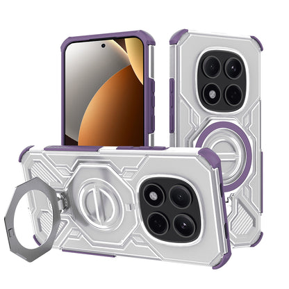 Funda para Xiaomi Poco M8 Pro / Redmi Note 15 Pro+ 5G, Techsuit, Carbon Shield Pro, Morado