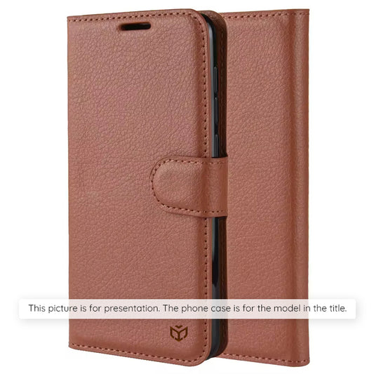 Funda para Xiaomi Poco M8 Pro / Redmi Note 15 Pro+ 5G, Techsuit, Leather Folio, Marrón