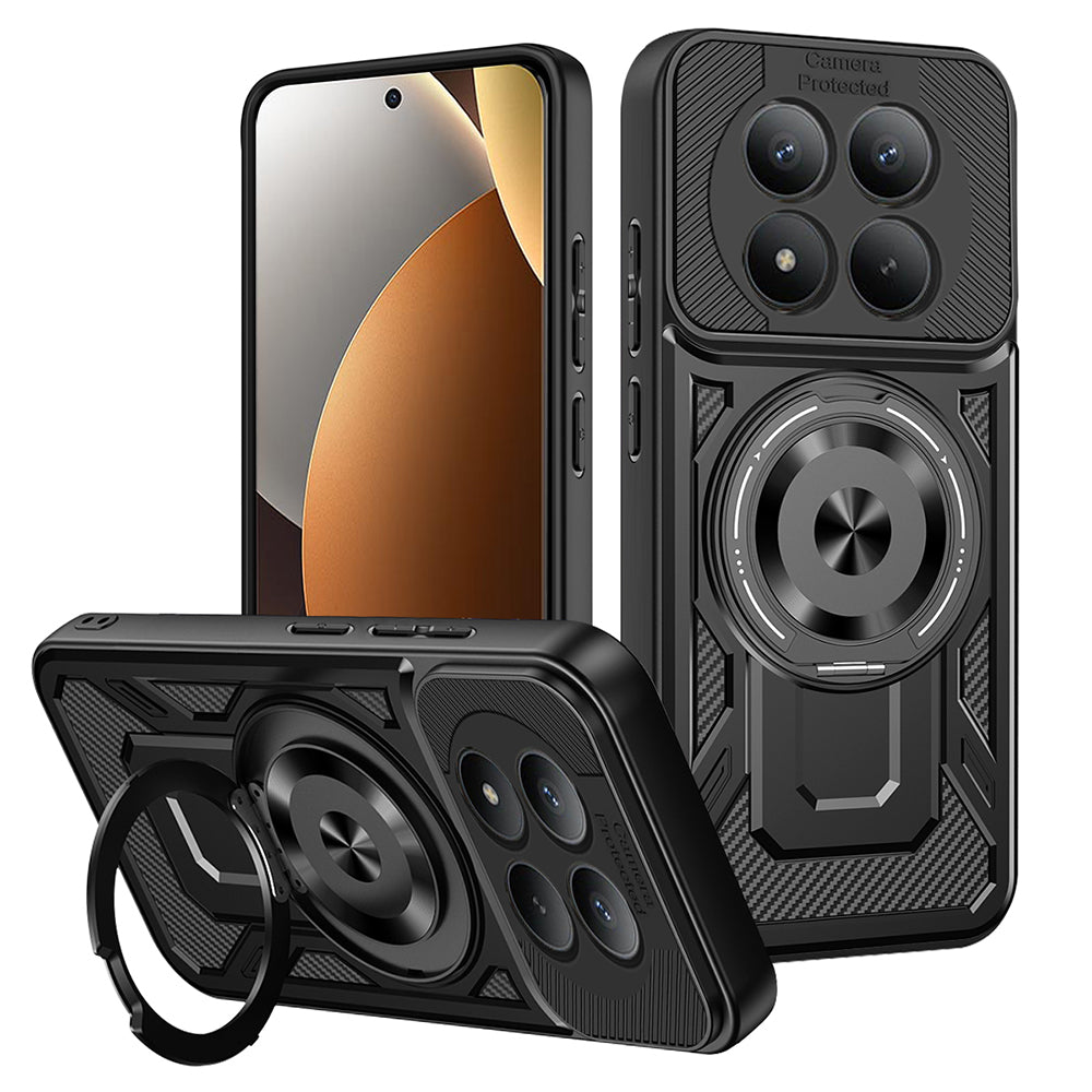 Funda para Xiaomi Poco M8 Pro / Redmi Note 15 Pro+ 5G, Techsuit, RuggedCam, Negra