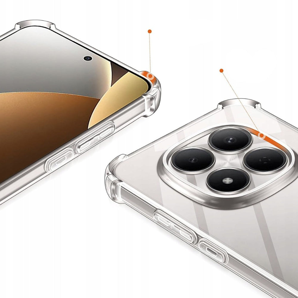 Funda para Xiaomi Poco M8 / Redmi Note 15 5G / Note 15 4G, Techsuit, Shockproof Clear, Transparente