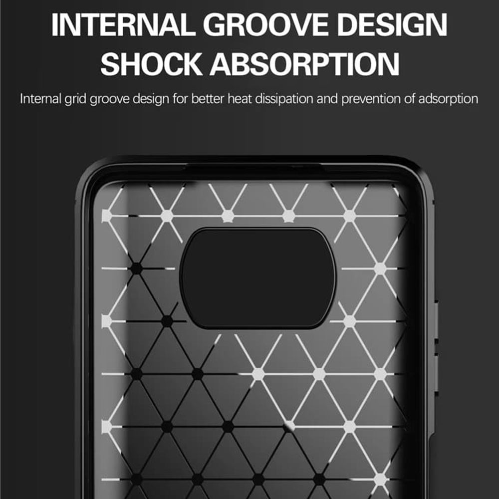 Funda para Xiaomi Poco X3 Pro / X3 NFC / X3, Techsuit, Carbono, Negra