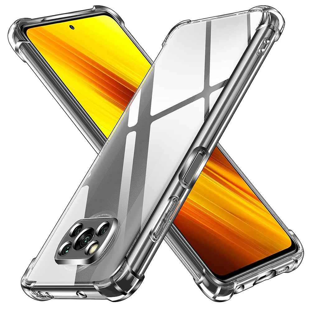 Funda para Xiaomi Poco X3 Pro / X3 NFC / X3, Techsuit, Antigolpes Transparente, Transparente