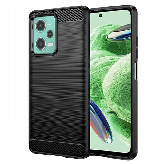 Funda para Xiaomi Poco X5 / Note 12 5G, Techsuit, Carbono, Negra