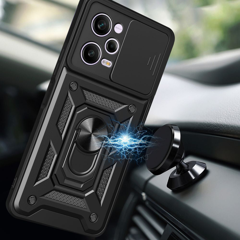 Funda para Xiaomi Poco X5 Pro / Redmi Note 12 Pro 5G, Techsuit, CamShield, Negra