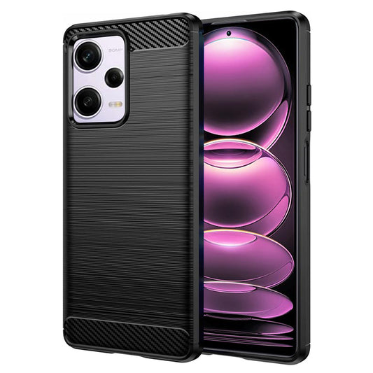 Funda para Xiaomi Poco X5 Pro / Redmi Note 12 Pro 5G, Techsuit, Carbono, Negra