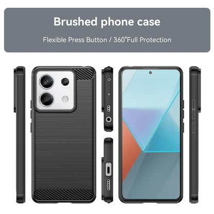 Funda para Xiaomi Poco X6 / Note 13 Pro 5G, Techsuit, Carbono, Negra