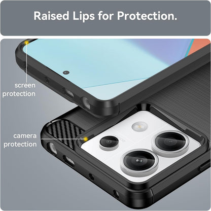 Funda para Xiaomi Poco X6 / Note 13 Pro 5G, Techsuit, Carbono, Negra
