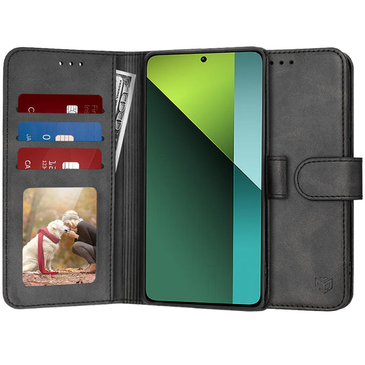 Funda para Xiaomi Poco X6 / Note 13 Pro 5G, Techsuit, Diary Book, Negra