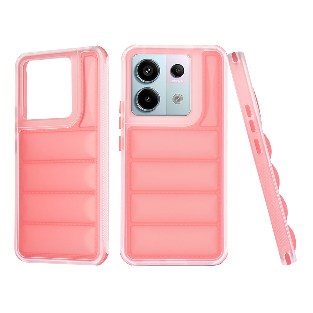 Funda para Xiaomi Poco X6 / Note 13 Pro 5G, Techsuit, Wave Shield, Roja