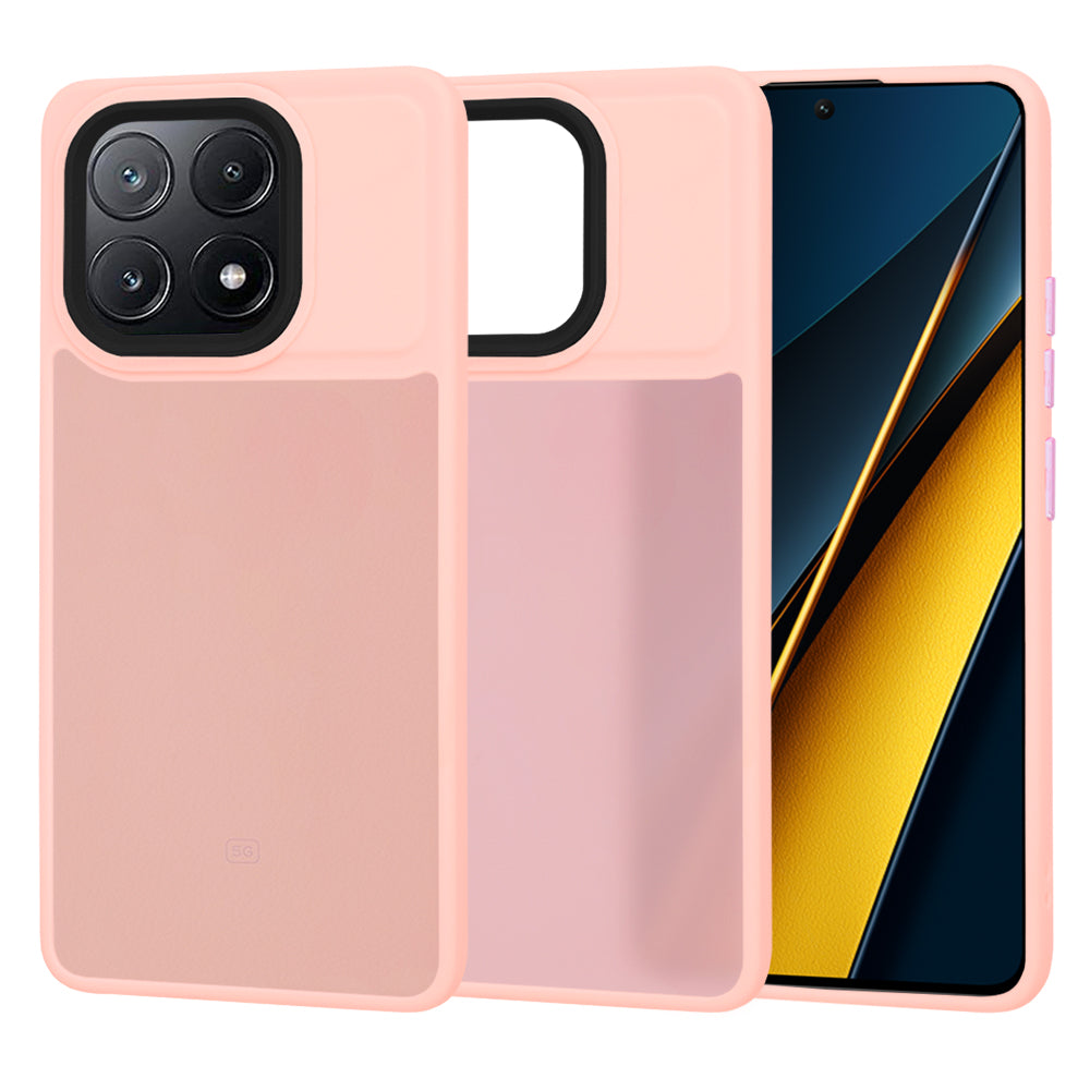 Funda para Xiaomi Poco X6 Pro, Techsuit, HaloFrost, Rosa