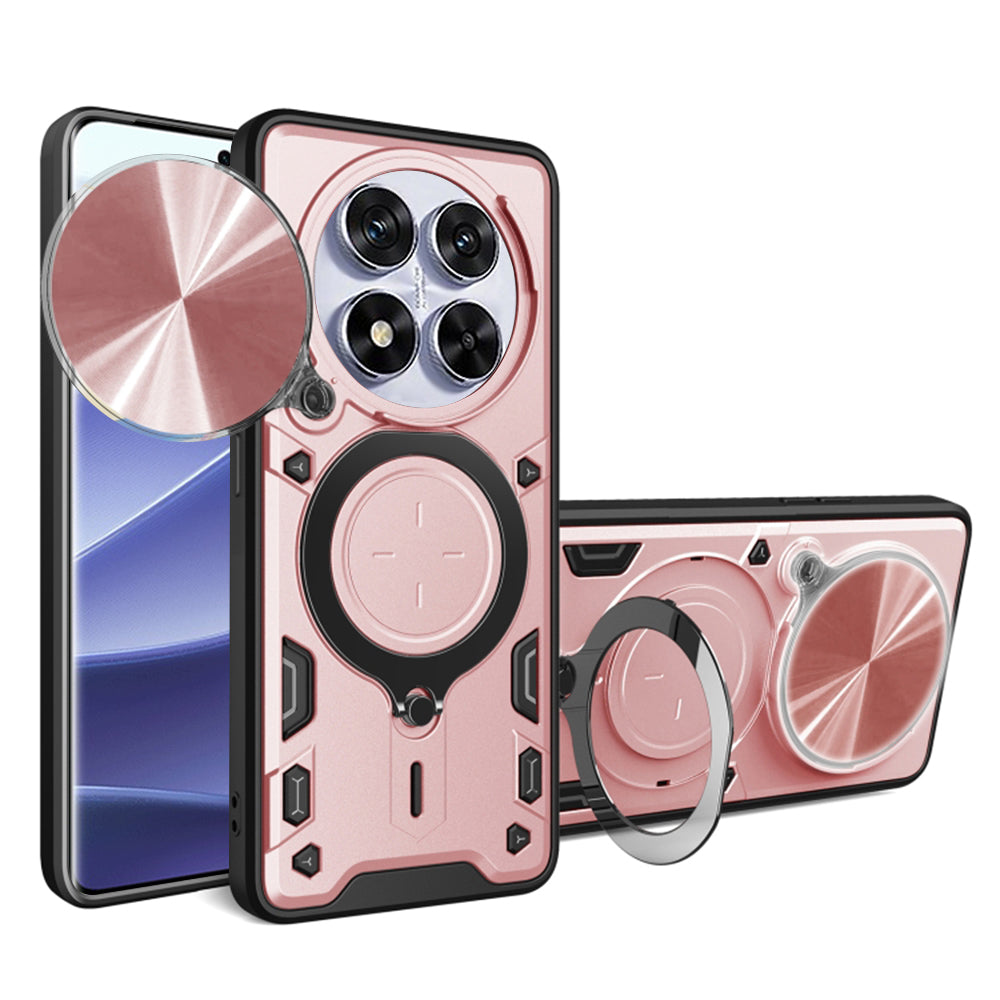 Funda para Xiaomi Poco X7 / Note 14 Pro 5G, Techsuit, CamGuard Pro, Rosa Dorado