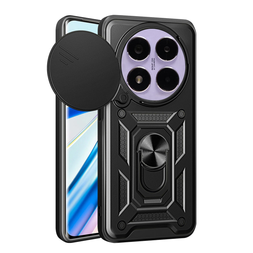 Funda para Xiaomi Poco X7 / Note 14 Pro 5G, Techsuit, CamShield, Negra
