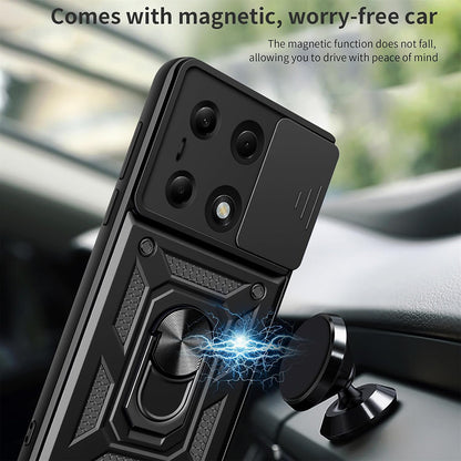 Funda para Xiaomi Poco X7 / Note 14 Pro 5G, Techsuit, CamShield, Negra