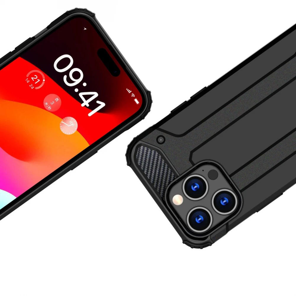 Funda para Xiaomi Poco X7 / Note 14 Pro 5G, Techsuit, Hybrid Armor, Negra