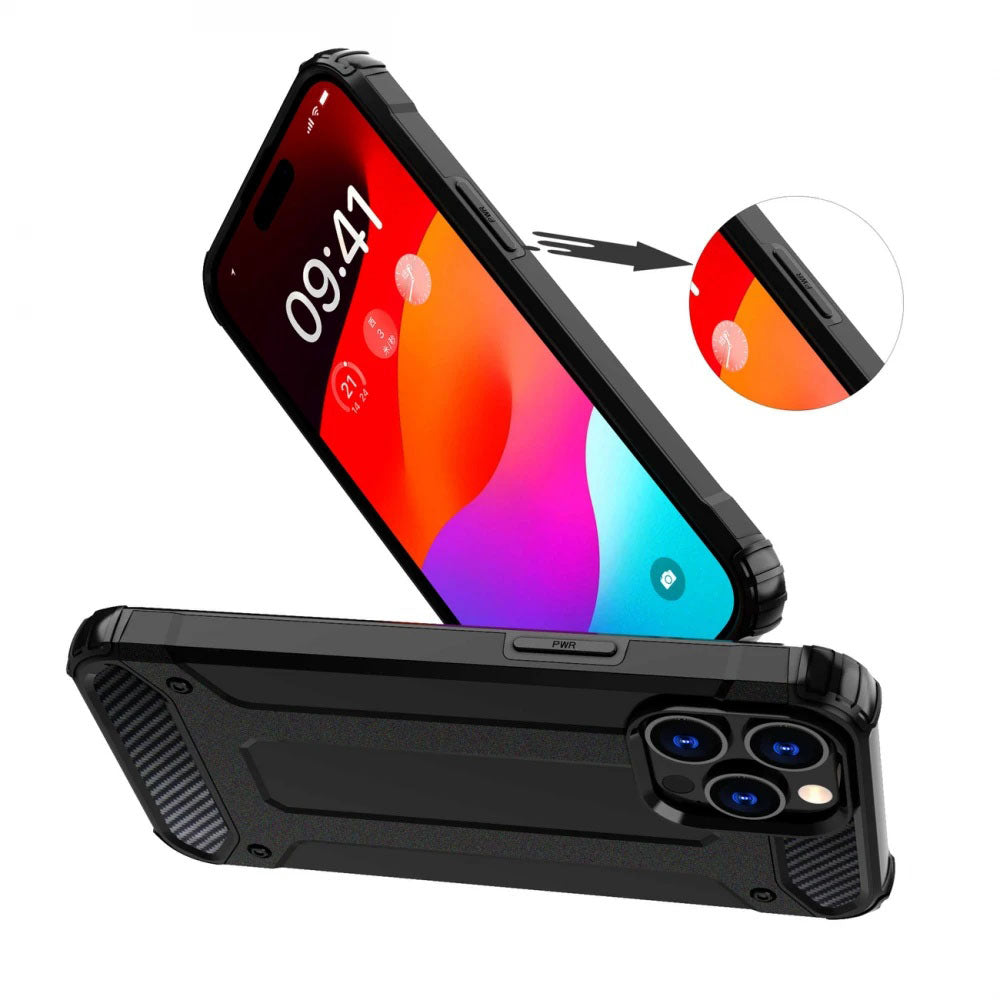 Funda para Xiaomi Poco X7 / Note 14 Pro 5G, Techsuit, Hybrid Armor, Negra