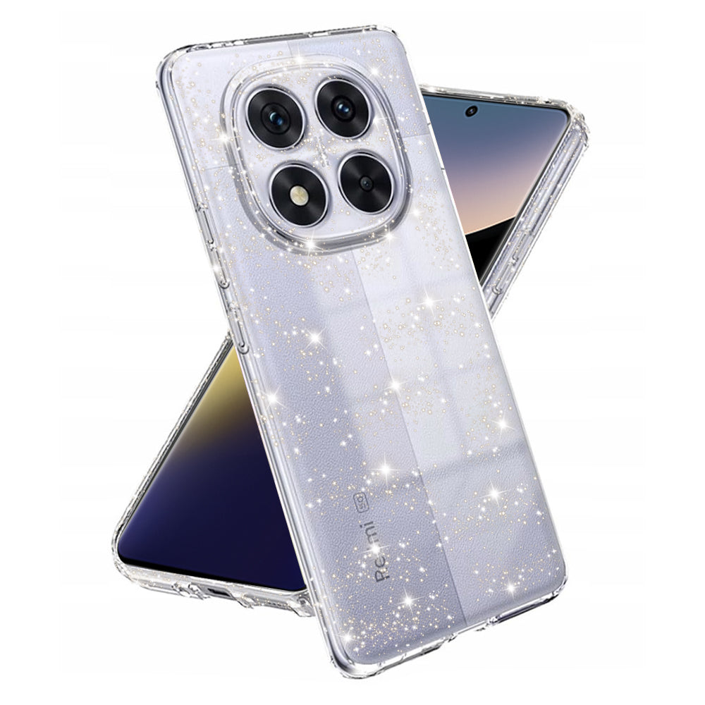 Funda para Xiaomi Poco X7 / Note 14 Pro 5G, Techsuit, SparkleSkin, Transparente