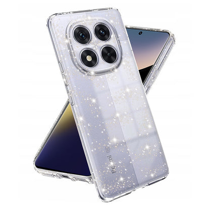 Funda para Xiaomi Poco X7 / Note 14 Pro 5G, Techsuit, SparkleSkin, Transparente