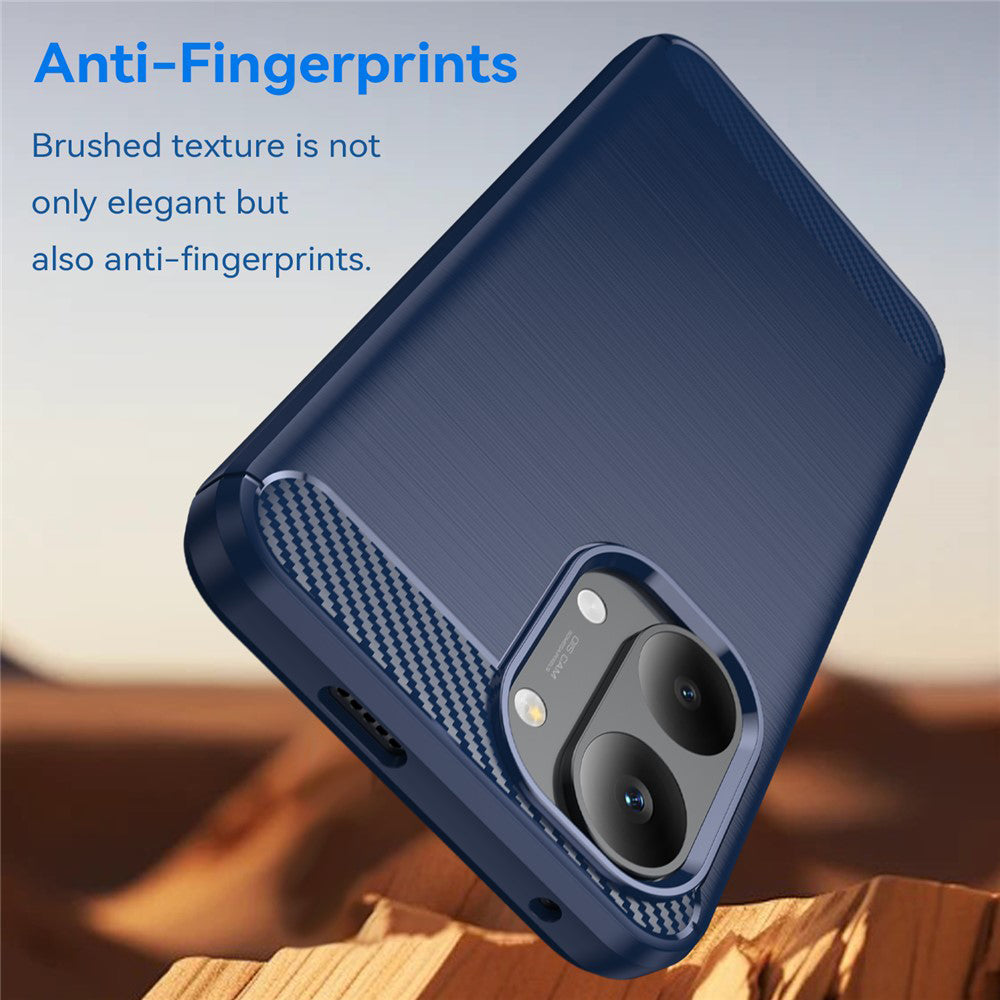 Funda para Xiaomi Poco X8 Pro Max, Techsuit, Carbono, Azul