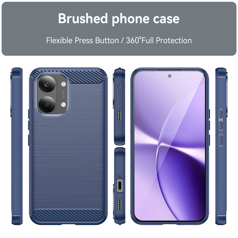 Funda para Xiaomi Poco X8 Pro Max, Techsuit, Carbono, Azul