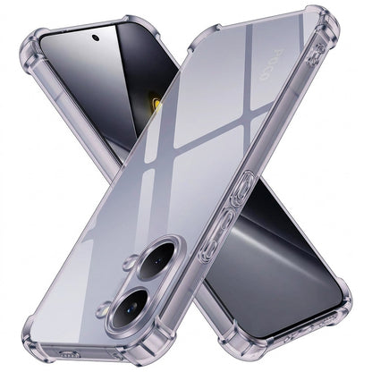 Funda para Xiaomi Poco X8 Pro Max, Techsuit, Transparente a prueba de golpes, Ahumada