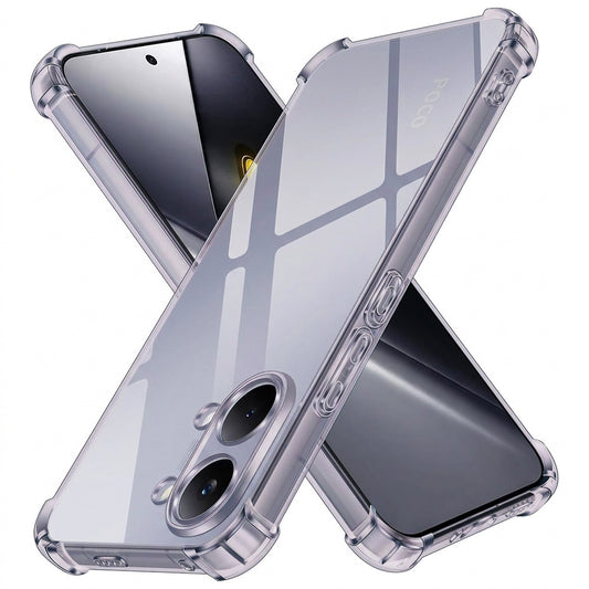 Funda para Xiaomi Poco X8 Pro Max, Techsuit, Transparente a prueba de golpes, Ahumada