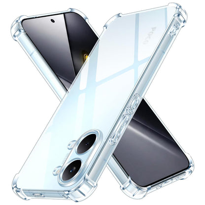 Funda para Xiaomi Poco X8 Pro Max, Techsuit, Shockproof Clear, Transparente