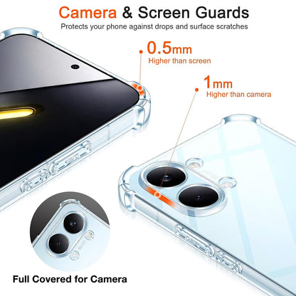 Funda para Xiaomi Poco X8 Pro Max, Techsuit, Shockproof Clear, Transparente