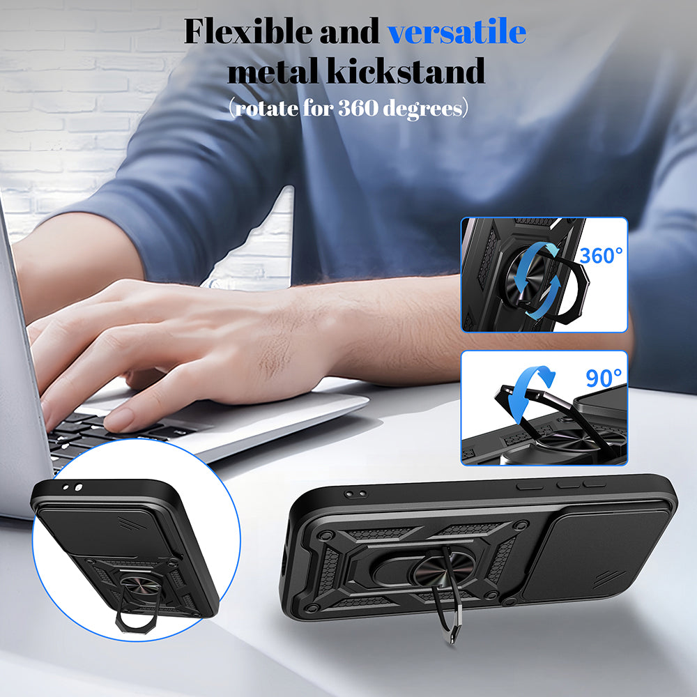 Case for Xiaomi Poco X8 Pro, Techsuit, CamShield, Black