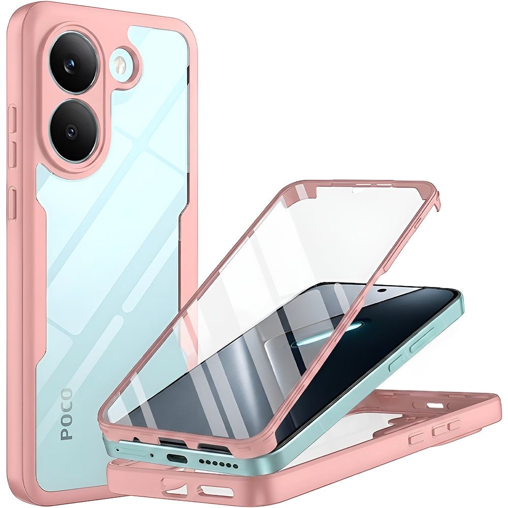 Funda para Xiaomi Poco X8 Pro, Techsuit, ColorVerse 360, Rosa