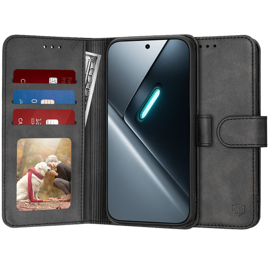 Funda para Xiaomi Poco X8 Pro, Techsuit, Diary Book, Negra