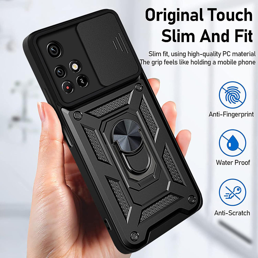 Funda para Xiaomi Redmi 10 2022 / 10 (2021), Techsuit, CamShield, Negra