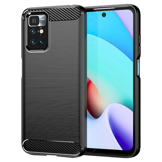 Funda para Xiaomi Redmi 10 2022 / 10 (2021), Techsuit, Carbono, Negra