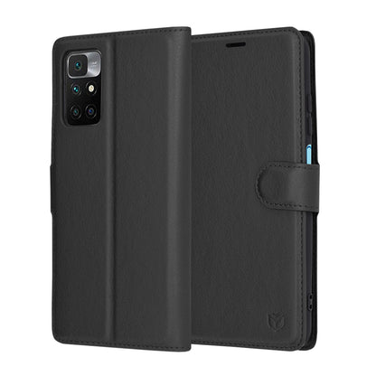 Funda para Xiaomi Redmi 10 2022 / 10 (2021), Techsuit, Leather Folio, Negra