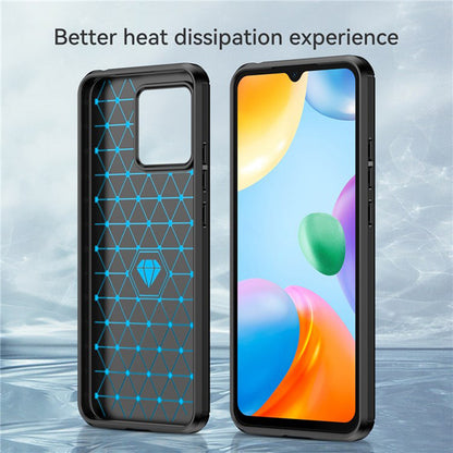 Funda para Xiaomi Redmi 10C, Techsuit, Carbono, Negra
