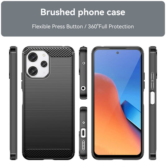Funda para Xiaomi Redmi 12 5G / 12, Techsuit, Carbono, Negra