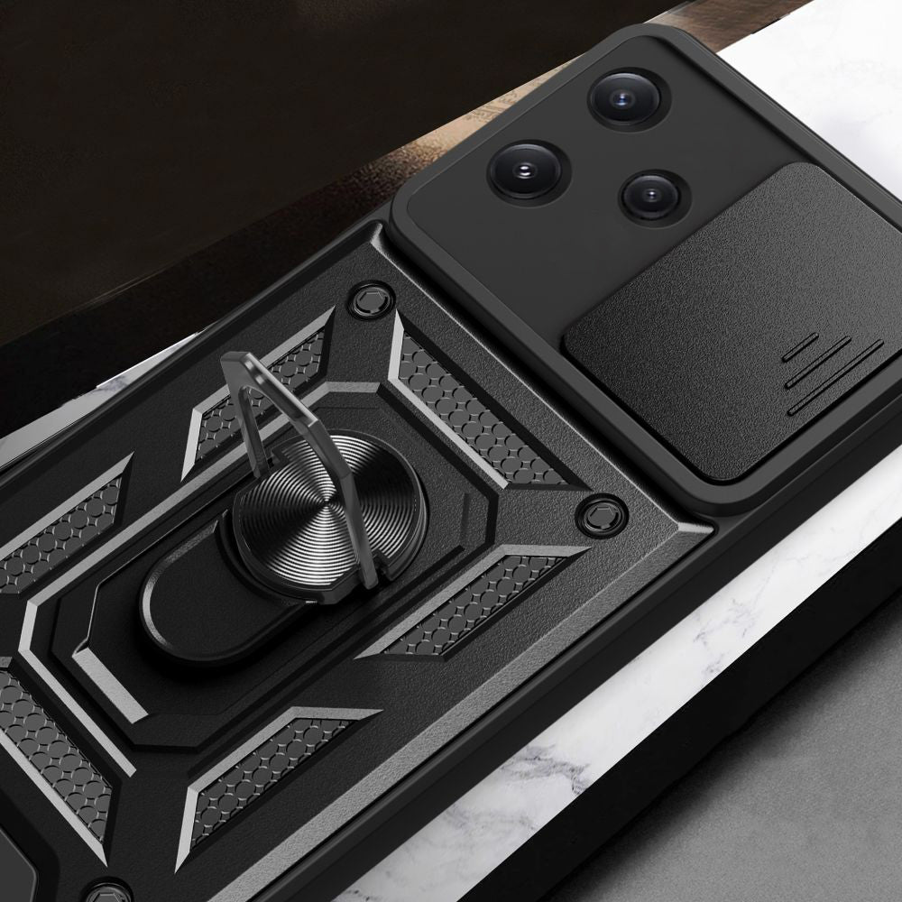 Funda para Xiaomi Redmi 12 5G, Techsuit, CamShield, Negra