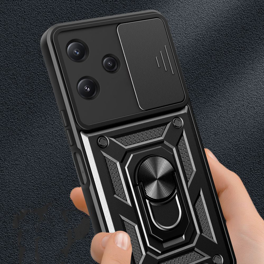 Funda para Xiaomi Redmi 12 5G, Techsuit, CamShield, Negra