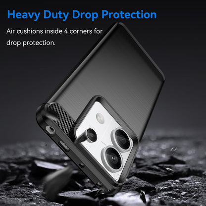Case for Xiaomi Redmi 13C 5G / 13C / Poco C65, Techsuit, Carbon, Black