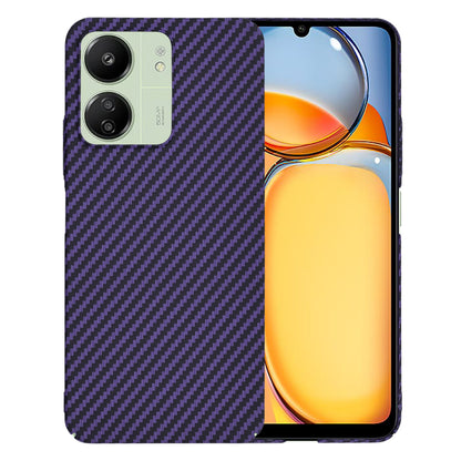 Funda para Xiaomi Redmi 13C 5G / 13C / Poco C65, Techsuit, Carbonite FiberShell, Morado