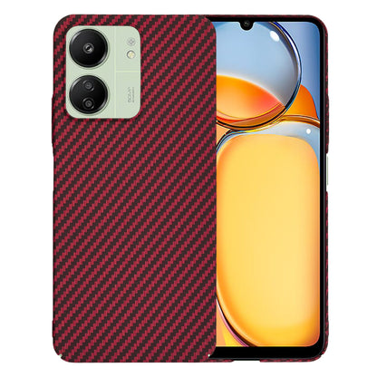 Funda para Xiaomi Redmi 13C 5G / 13C / Poco C65, Techsuit, Carbonite FiberShell, Roja