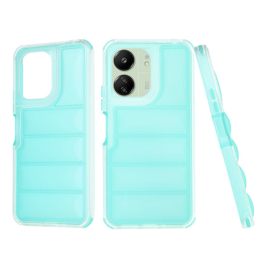 Funda para Xiaomi Redmi 13C 5G / 13C / Poco C65, Techsuit, Wave Shield, Turquesa