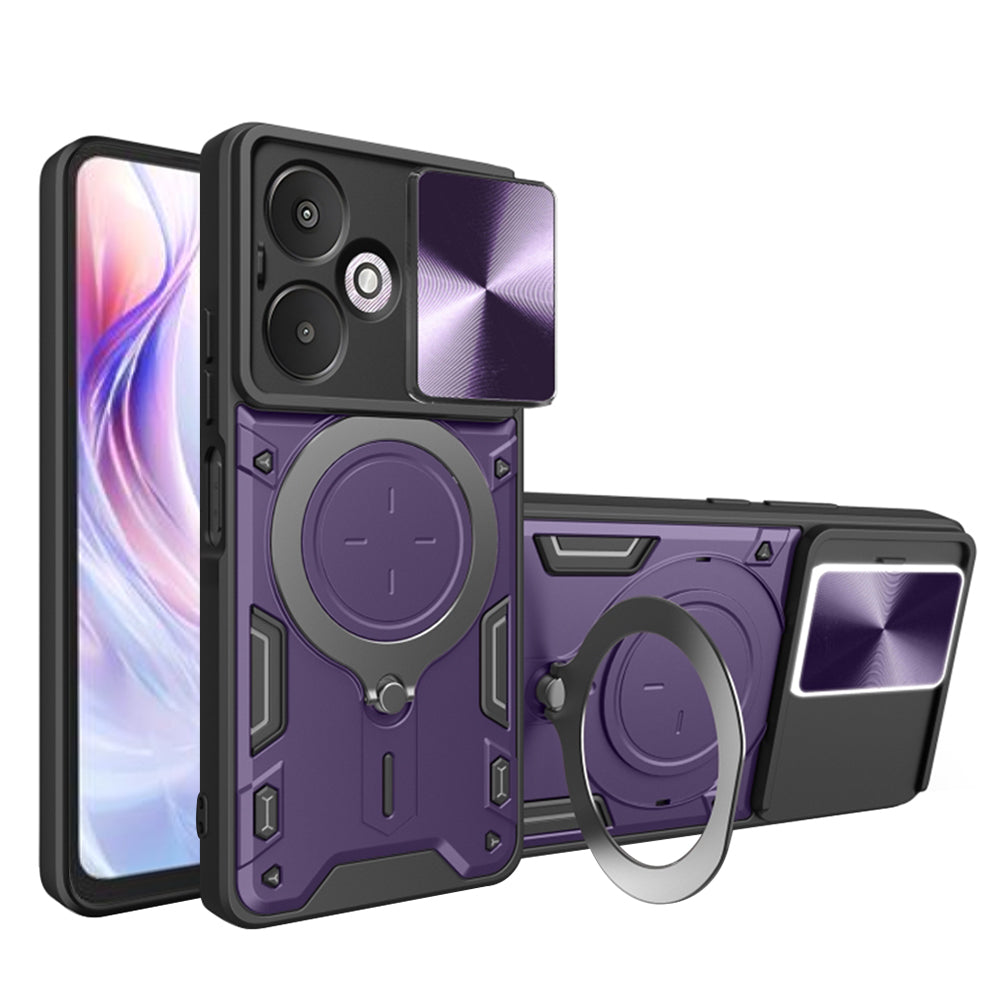 Funda para Xiaomi Redmi 13C 5G, Techsuit, CamGuard Pro, Morado