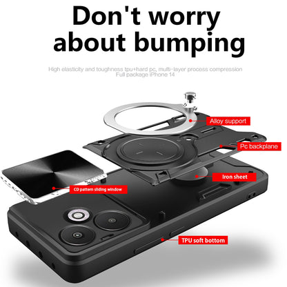Funda para Xiaomi Redmi 13C 5G, Techsuit, CamGuard Pro, Morado