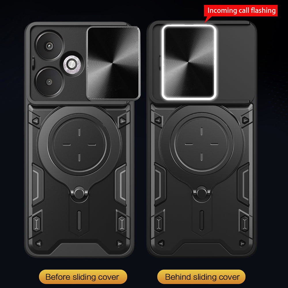 Funda para Xiaomi Redmi 13C 5G, Techsuit, CamGuard Pro, Roja