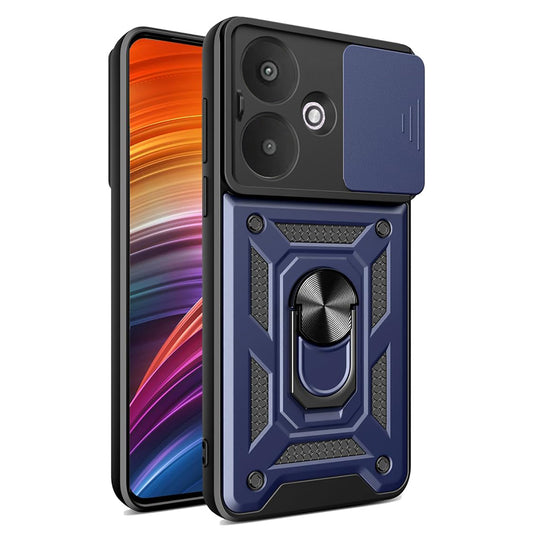 Funda para Xiaomi Redmi 13C 5G, Techsuit, CamShield, Azul